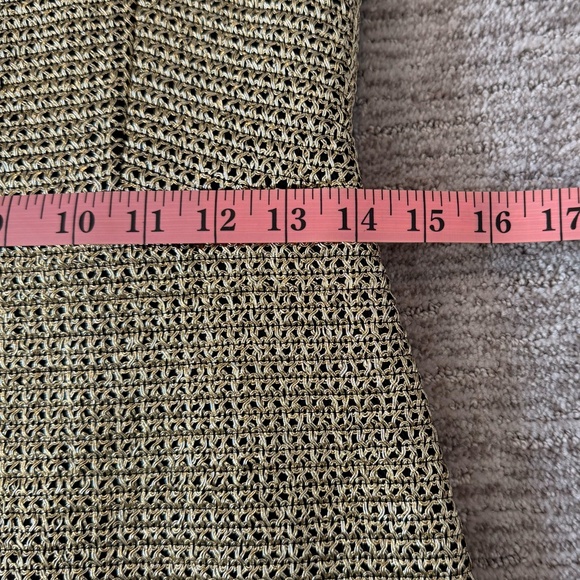 NWT Black Halo EVE Strapless Metallic Crochet Gold Dress SZ 8 Cocktail Holiday - Picture 13 of 17